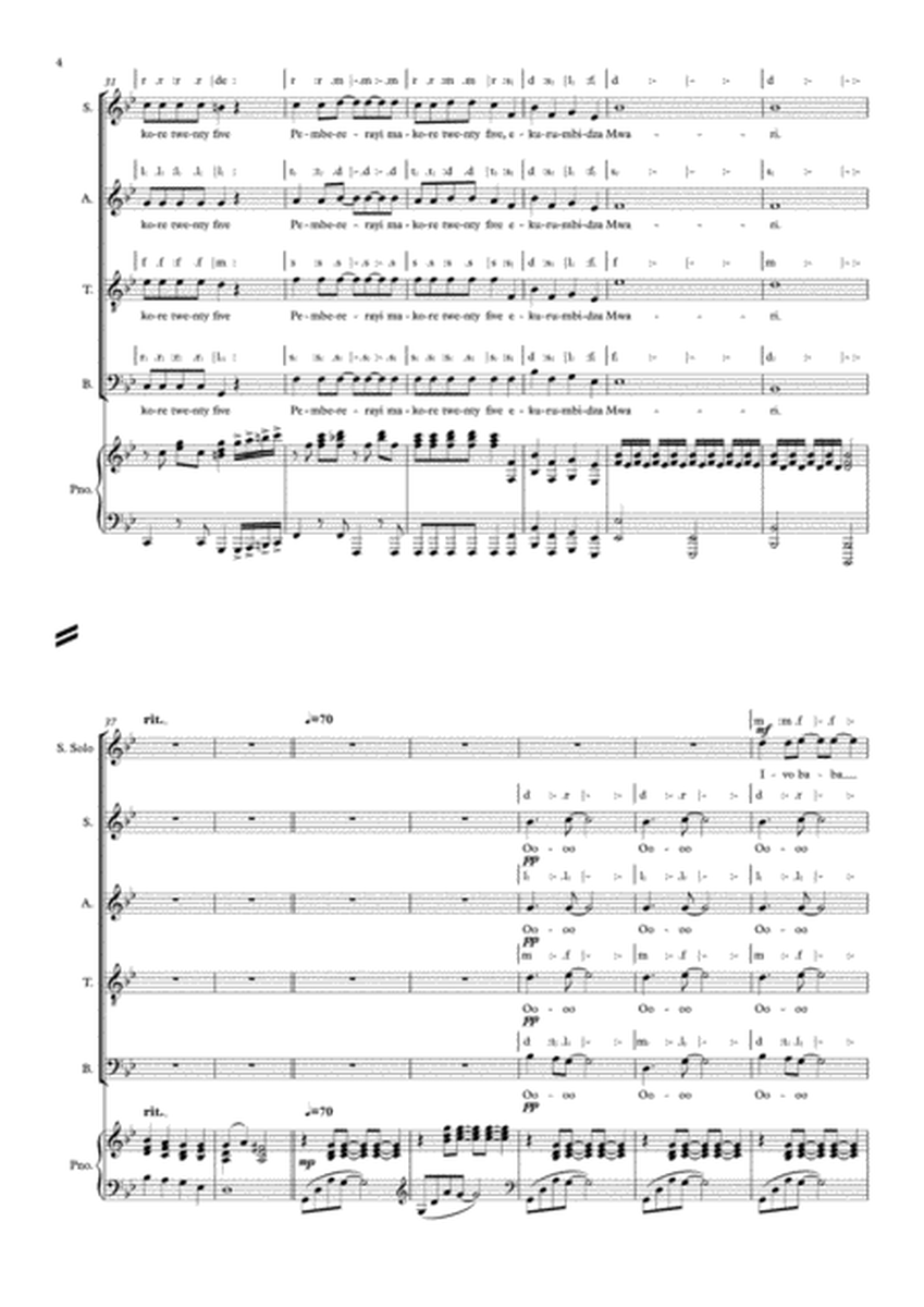 Pembererayi Makore 25 - SATB image number null