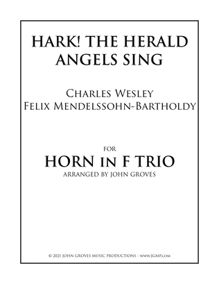 Book cover for Hark! The Herald Angels Sing - French Horn Trio