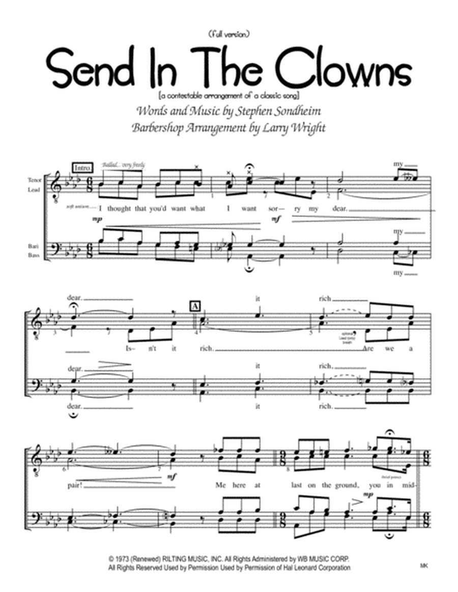 Send In The Clowns (long-men)