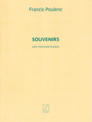 Book cover for Souvenirs