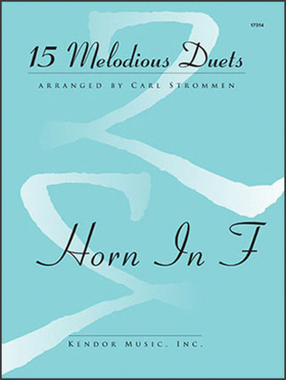 Book cover for 15 Melodious Duets- French Horn