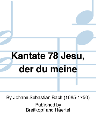 Book cover for Cantata BWV 78 "Jesus, my beloved Saviour"