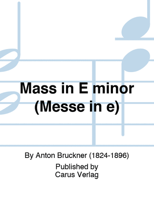 Book cover for Mass in E minor (Messe in e)