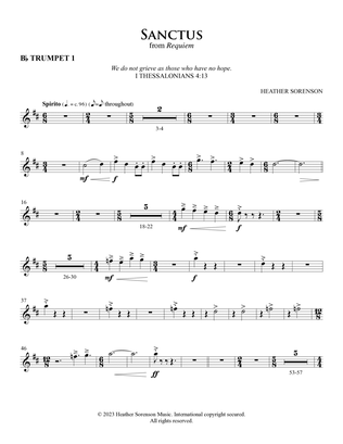 Book cover for Sanctus (Orchestra) - Bb Trumpet 1