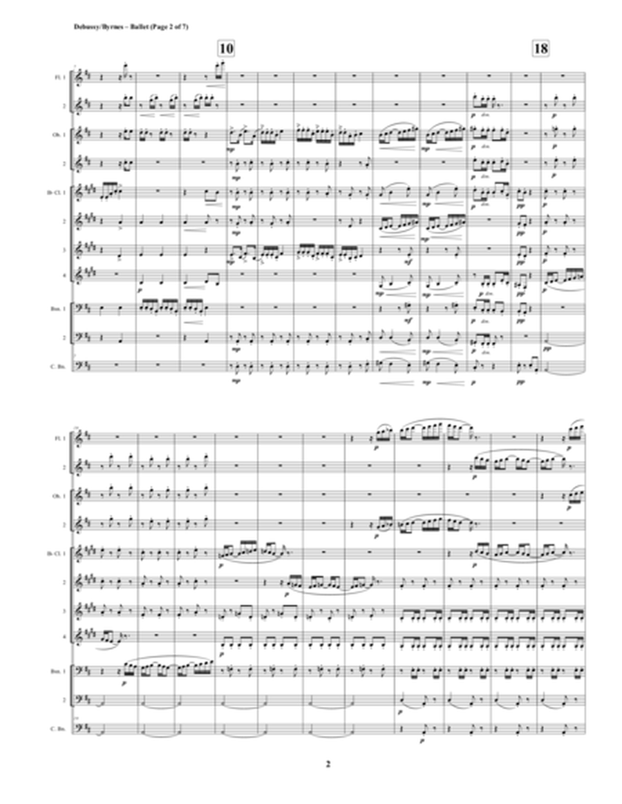 Ballet (Mvt. 4 from Debussy's Petite Suite) for Woodwind Choir image number null
