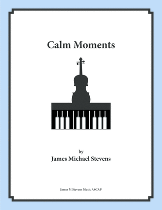 Book cover for Calm Moments - Violin & Piano