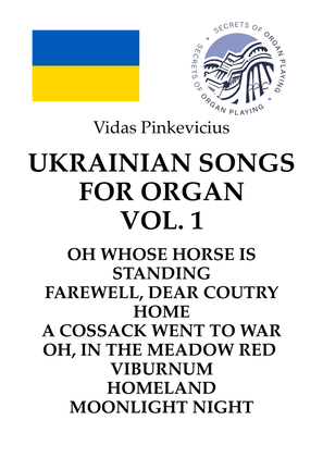 Book cover for Ukrainian Songs for Organ, Vol. 1 by Vidas Pinkevicius