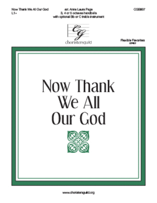 Book cover for Now Thank We All Our God (3, 4 or 5 octaves)