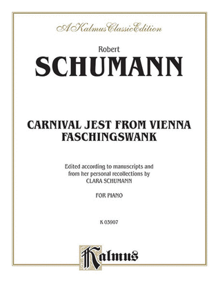 Book cover for Carnival Jest from Vienna, Op. 26 (Faschingsschwank)