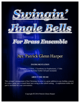 Book cover for Swingin' Jingle Bells - for Brass Ensemble