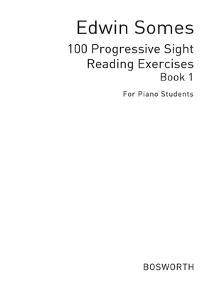 Book cover for 100 Progressive Sight Reading Exercises 1