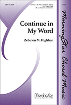 Book cover for Continue in My Word