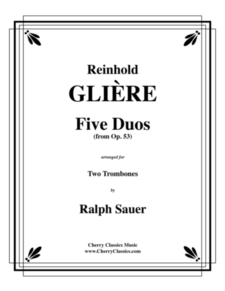 Five Duos from Op. 53 for Two Trombones