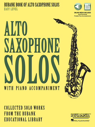 Book cover for Rubank Book of Alto Saxophone Solos – Easy Level