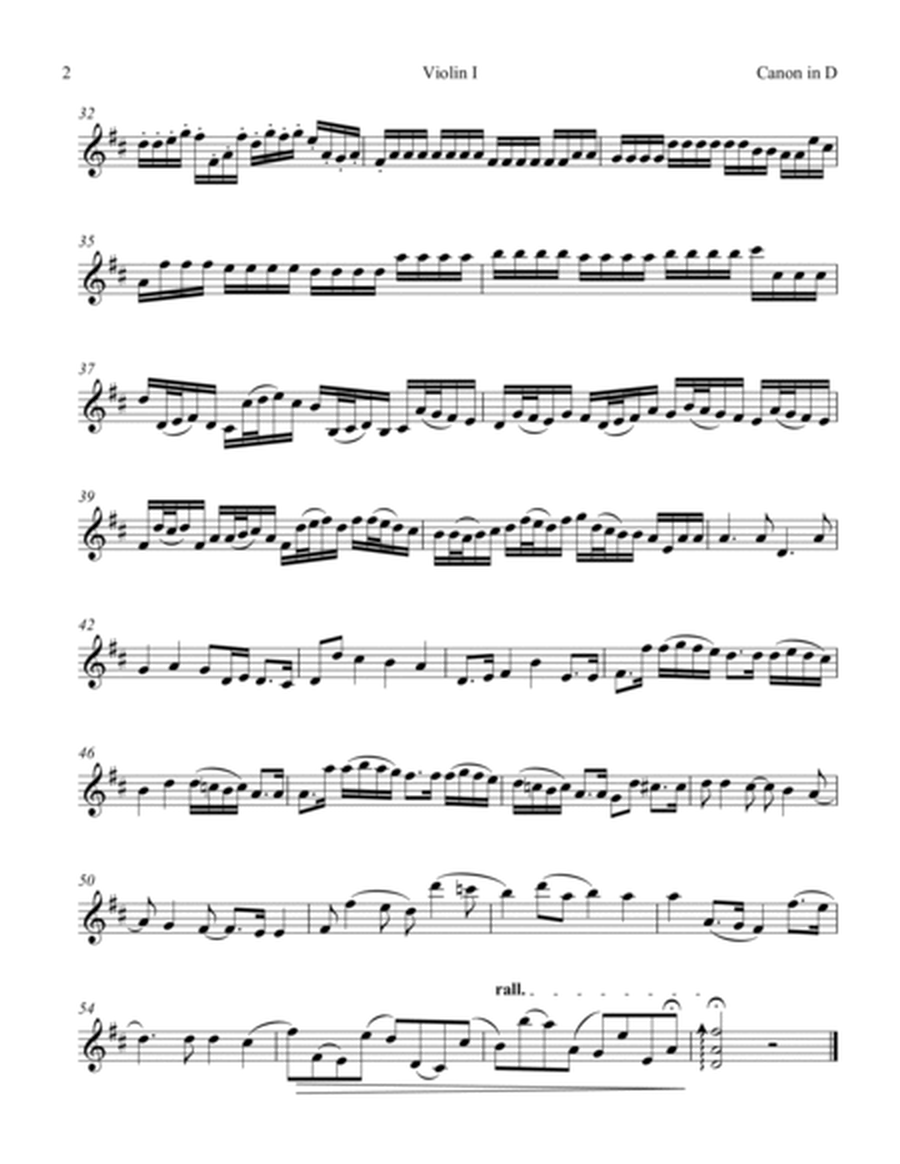 "Pachelbel Canon in D" for Accordion & String Ensemble - Set of 6 Parts image number null