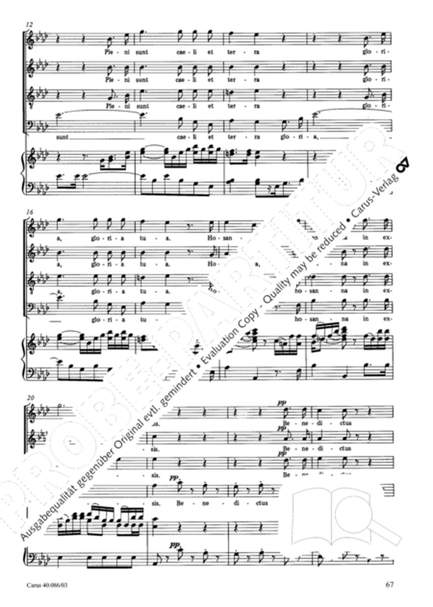 Requiem in C minor by Luigi Cherubini 4-Part - Sheet Music