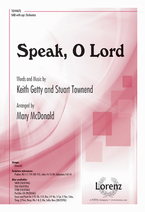 Book cover for Speak, O Lord