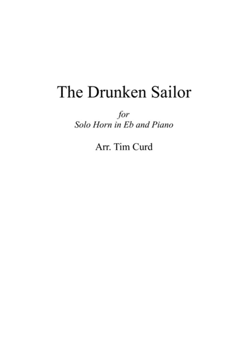 The Drunken Sailor. For Solo Horn in Eb and Piano image number null