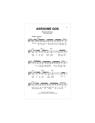 Book cover for Awesome God