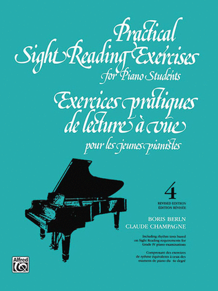 Book cover for Practical Sight Reading Exercises for Piano Students, Book 4