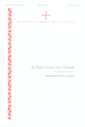 Book cover for As Rain from the Clouds