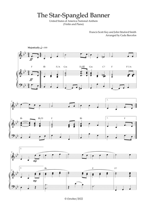 Book cover for The Star-Spangled Banner - EUA Hymn (Violin and Piano) Chords