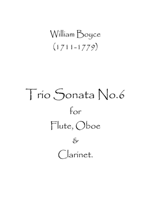 Book cover for Trio Sonata No.6