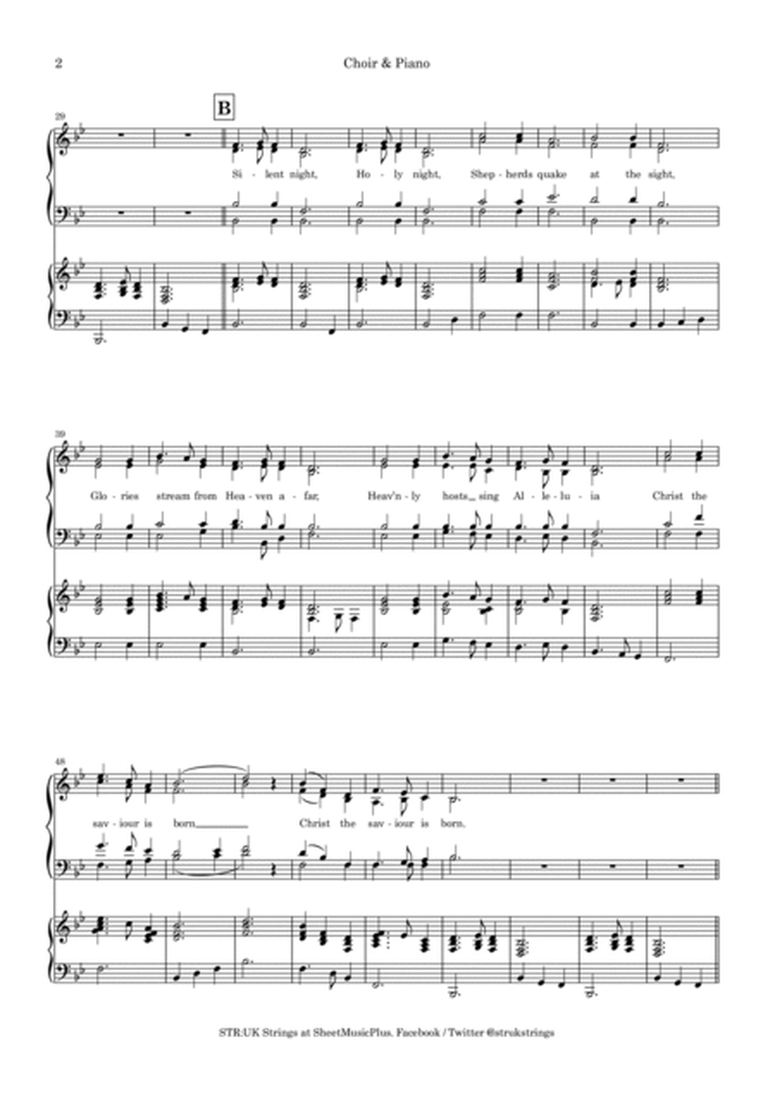 Silent Night (STR:UK Strings) Choir Score image number null