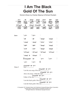 Book cover for I Am The Black Gold Of The Sun