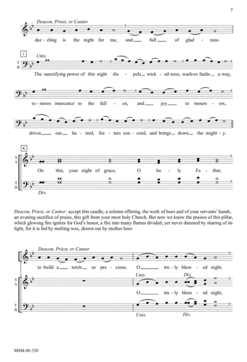 The Easter Proclamation: Exsultet (Choral Score) image number null