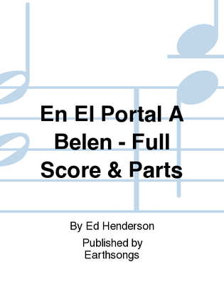 Book cover for en el portal a belen full score & parts