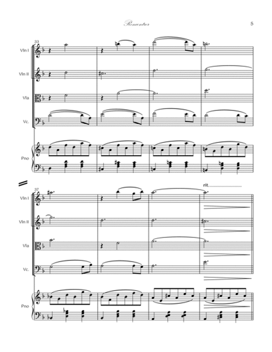 LE PIANO Entire Live Concert Score- Piano Quintet
