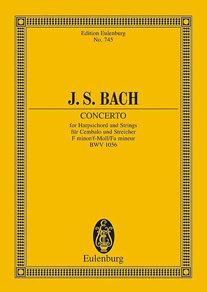 Book cover for Harpsichord Concerto in F minor, BWV 1056