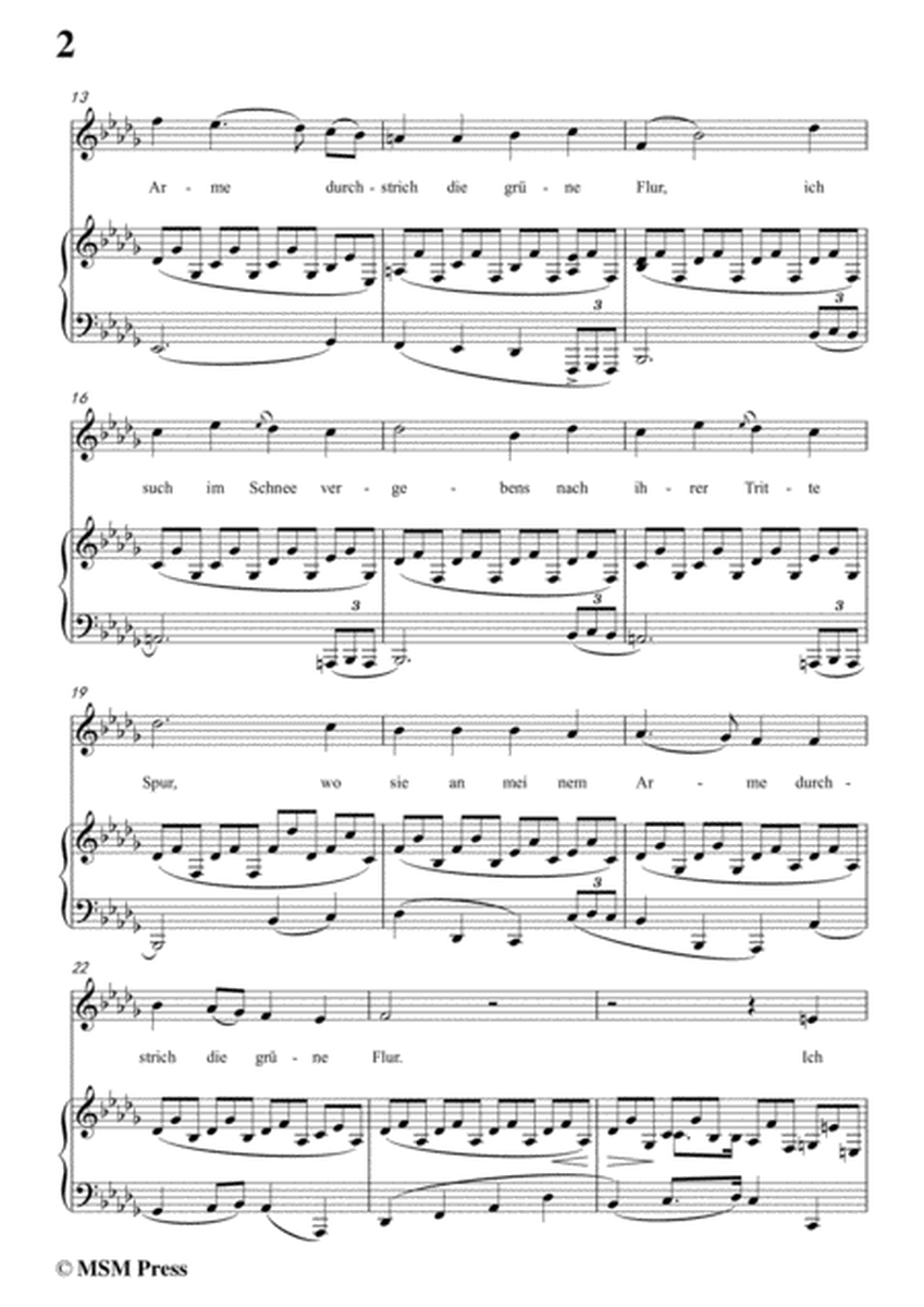 Schubert-Erstarrung,from 'Winterreise',Op.89(D.911) No.4,in b flat minor,for Voice&Piano image number null