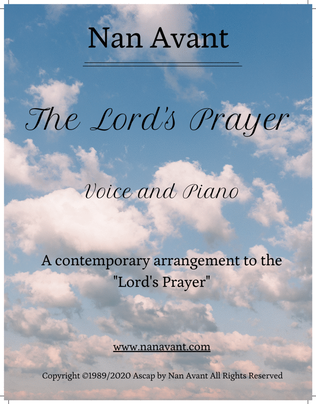 Book cover for The Lord's Prayer for Voice and Piano