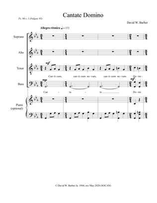 Cantate Domino (SATB)