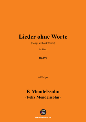 Book cover for F. Mendelssohn-Lieder ohne Worte,for Piano