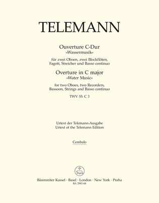 Book cover for Ouverture C major TWV 55:C3 'Wassermusik'