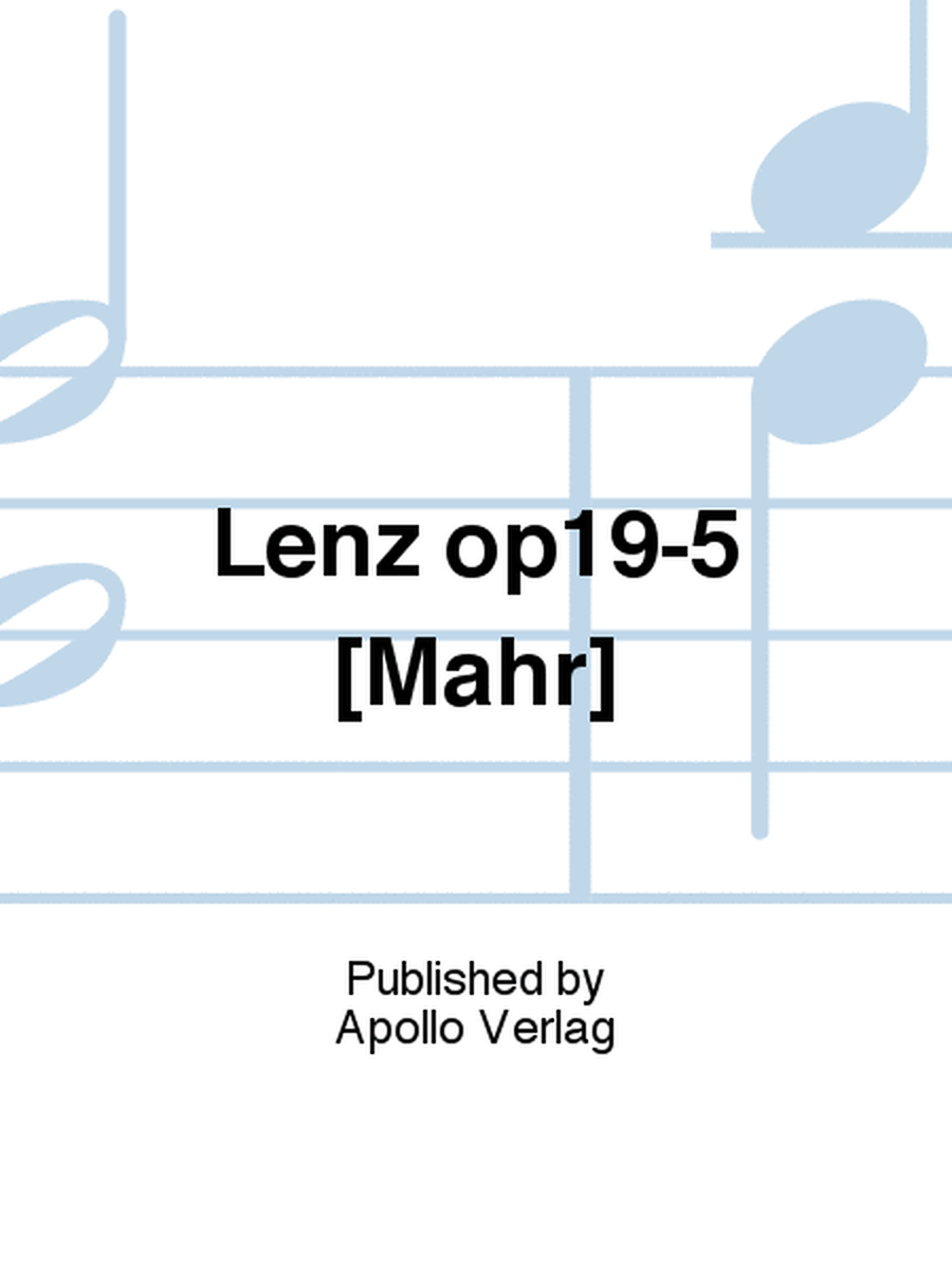 Lenz op19-5 [Mahr]