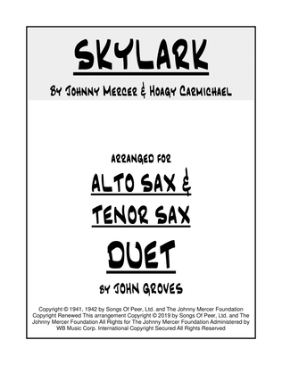 Book cover for Skylark