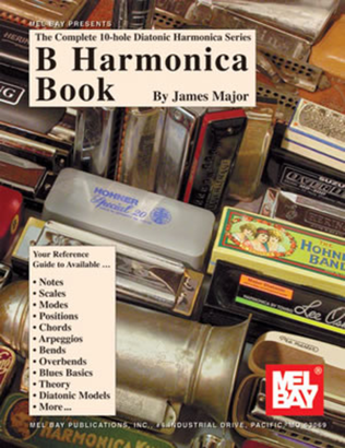 Book cover for Complete 10-Hole Diatonic Harmonica Series: B Harmonica Book