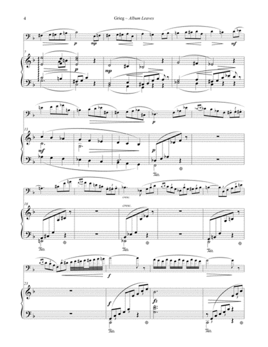 Album Leaves, Opus 28 for Euphonium and Piano