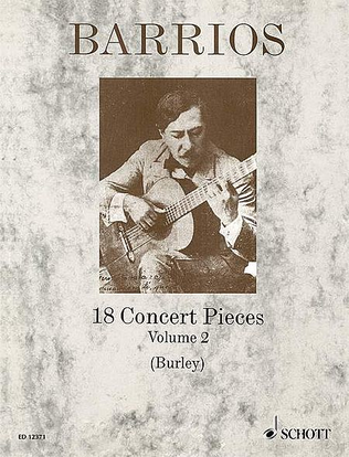 Book cover for 18 Concert Pieces for Solo Guitar - Volume 2