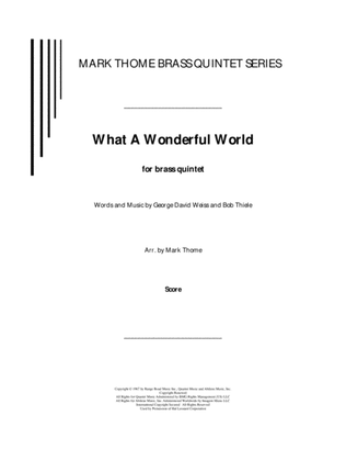 Book cover for What A Wonderful World