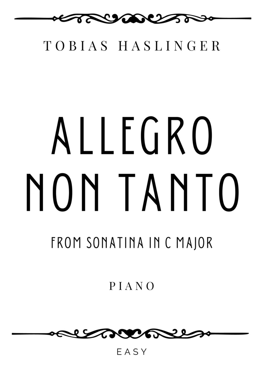 Haslinger - Allegro non tanto from Sonatina in C Major - Easy image number null