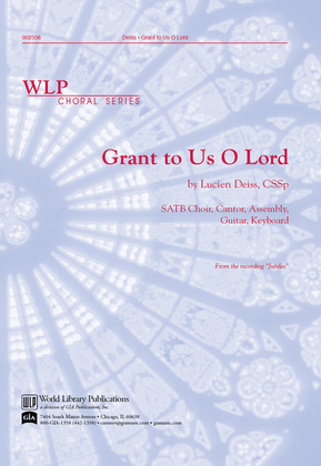 Book cover for Grant to Us O Lord