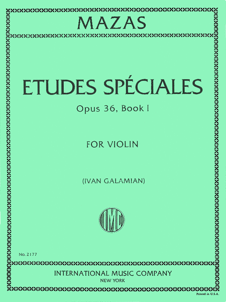 Mazas Jacques: Etudes Speciales, Op. 36 No. 1