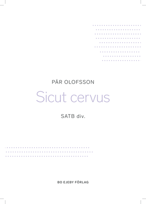 Book cover for Sicut cervus