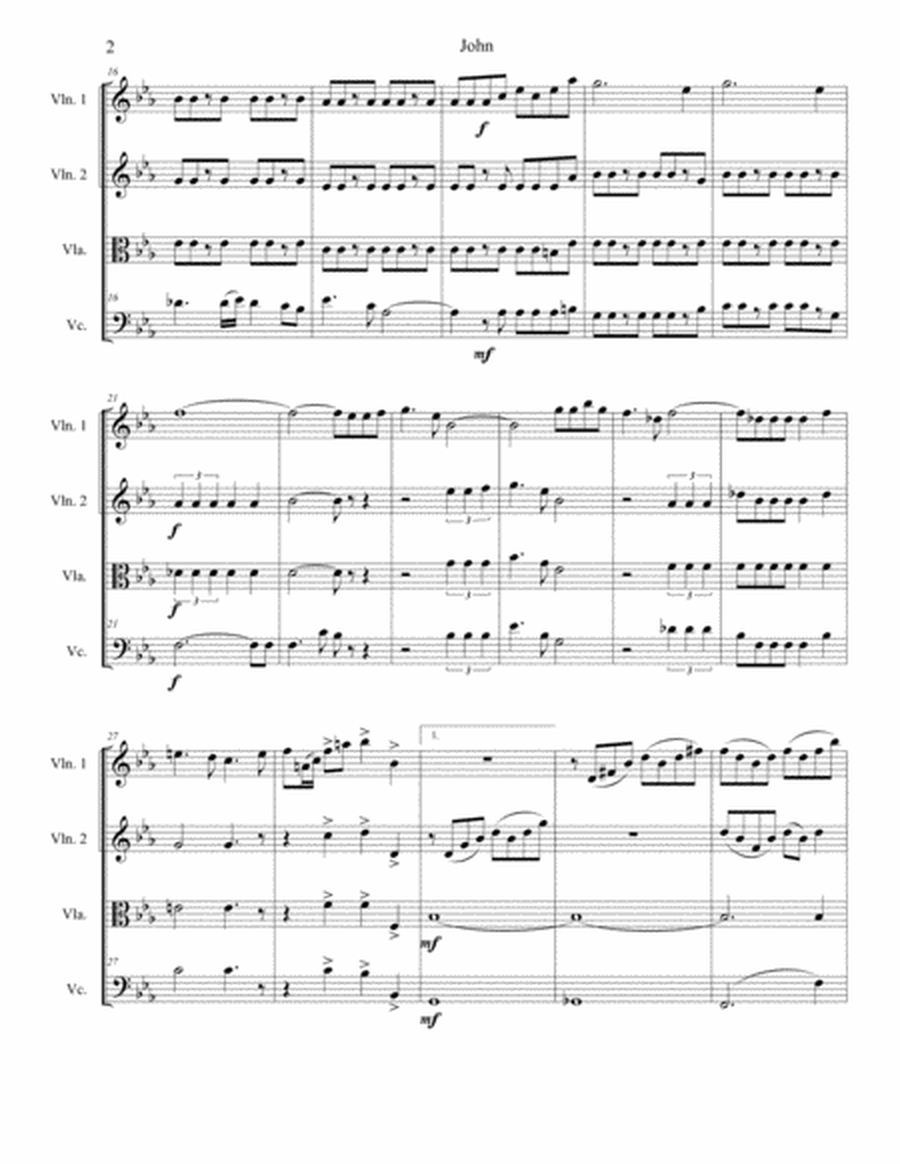 John (for String Quartet) image number null