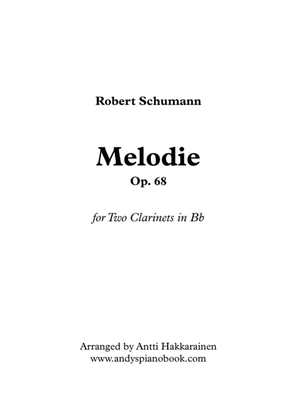 Book cover for Melody - Clarinet Duet